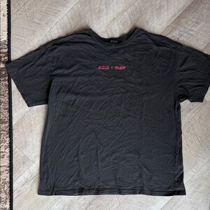 Ksubi Charcoal Tee with Red Logo